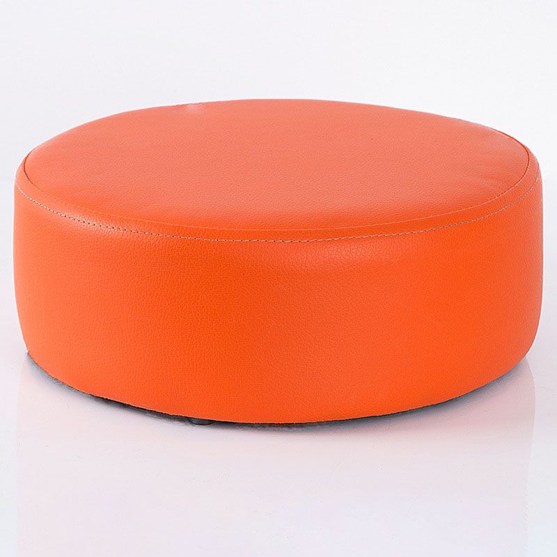 Modern Round Shape Pouf Leather Solid Color Pouf for Drawing Room Clearhalo 'furn' 'furn_ottomans_poufs' 'Furniture' 'Living Room Furniture' 'Ottomans & Poufs' 'ottomans_poufs' 1200x1200_e0dce14a-4f42-42bc-be08-c3c9b9b0bfa0