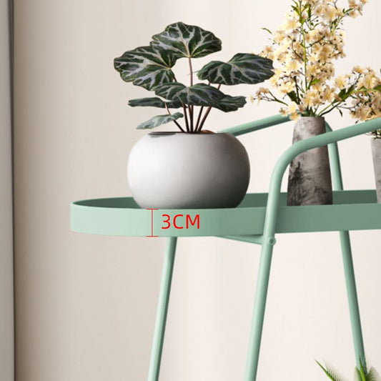 Tavolo da angolo contemporaneo da 11 "tavolo a doppio livello metallico