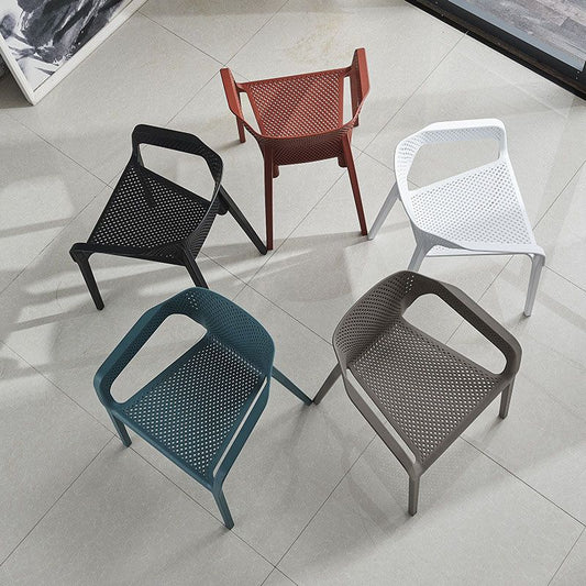 Contemporary Stackable Chair Dining Kitchen Arm Chairs with Plastic Legs Clearhalo 'Dining Chairs' 'Dining Tables & Seating' 'dining_chair' 'furn' 'furn_dining_chair' 'Furniture' 'furniture_dining_chair' 'Kitchen & Dining Furniture' 1200x1200_e0de3f88-01ff-4c11-8e6f-3a34a2a424e2