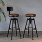 Industrial Adjustable Height Footrest Iron Bar Stool 27.55" Kitchen Stool with Black Legs Clearhalo 'Bar Furniture' 'Bar Stools' 'bar_stools' 'furn' 'furn_bar_stools' 'furniture_bar_stools' 'Kitchen & Dining Furniture' 'kitchen&dining_furn' 'kitchen' 'kitchen_furn' Furniture' 1200x1200_e0dec350-373b-4d20-898d-c5290ba482b7