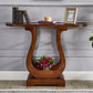 Mesa de consola de 31.5 pulgadas de altura Madera de madera maciza Mesa Fin de Luna para Hall