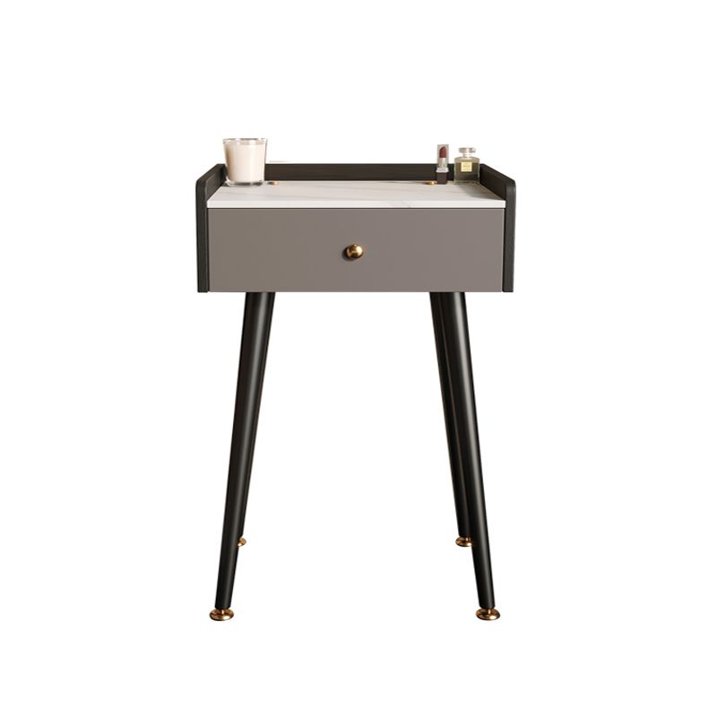 Contemporary Makeup Vanity Desk Stone Dressing Table with Drawer