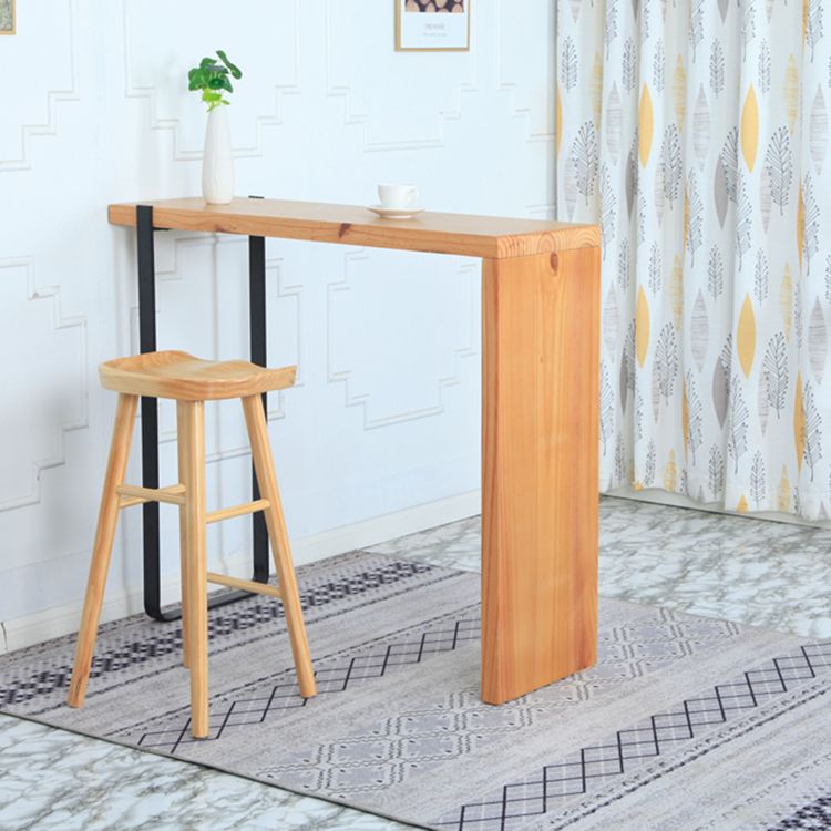 Sgabello da bar per bar in legno massiccio contemporaneo