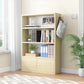 Contemporary Wood Bookshelf Standard Shelf Bookcase for Home Office