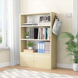 Contemporary Wood Bookshelf Standard Shelf Bookcase for Home Office