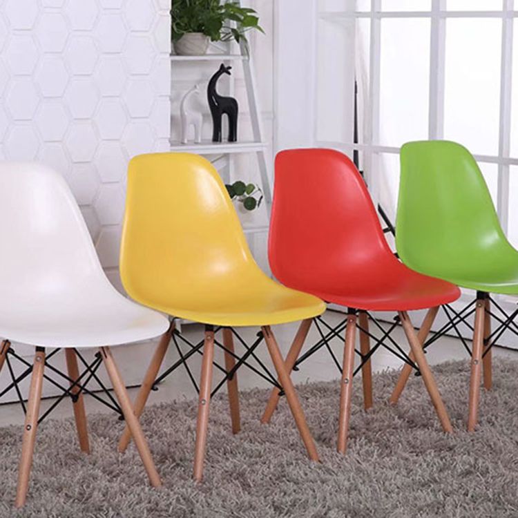 Glam Style Plastic Side Chair Matte Finish Solid Back Dining Chair for Home Use Clearhalo ' kitchen&dining_furn' 'Dining Chairs' 'Dining Tables & Seating' 'dining_chair' 'Furniture' 'furniture_dining_chair' 'Kitchen & Dining Furniture' 'kitchen' 1200x1200_e0e4d3fd-01ac-4061-83e4-a8bfbf9d5e09