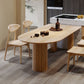 Free Form Wood Dining Table Pinewood Table Contemporary with 3 Legs Clearhalo 'Dining Tables & Seating' 'Dining Tables' 'dining_table' 'furn' 'furn_dining_table' 'Furniture' 'furniture_dining_table' 'Kitchen & Dining Furniture' 'kitchen' 'kitchen_dining_table' 1200x1200_e0e6a2cf-0678-498b-85ac-c8725825ad66