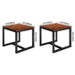 Solid Wood Industrial Dining Table Brown Square Table with Trestle Base for Dinning Room Clearhalo ' dining_table' 'Dining Tables & Seating' 'Dining Tables' 'furn' 'furn_dining_table' 'Furniture' 'furniture_dining_table' 'Kitchen & Dining Furniture' 'kitchen&dining_furn' 'kitchen' 'kitchen_dining_table' 1200x1200_e0e7334c-5b45-4519-8430-323c6ce439b5