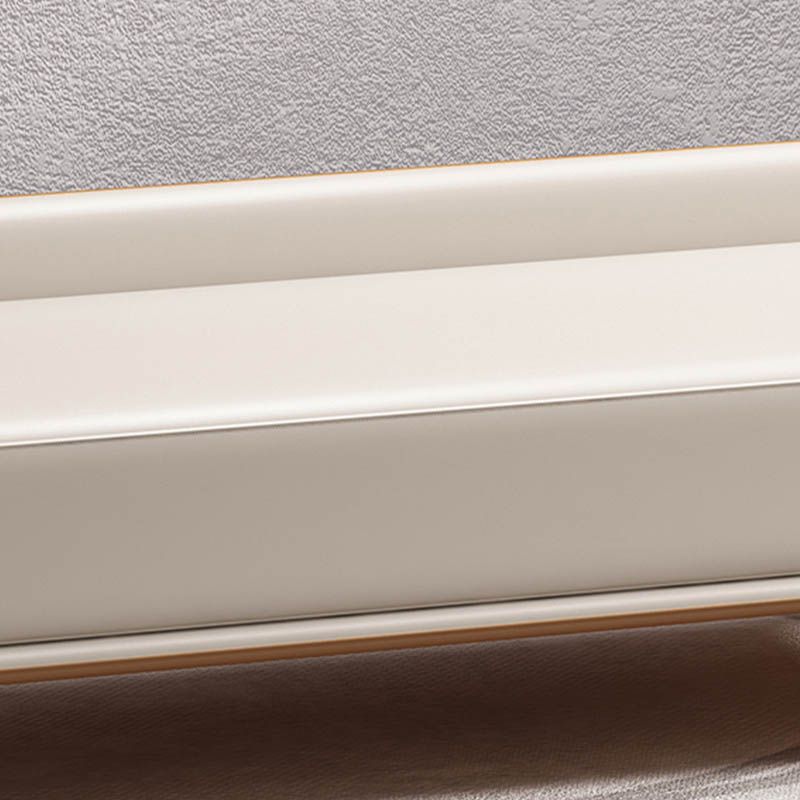 Banco moderno de dormitorio Banco de asiento de color sólido con tapizado