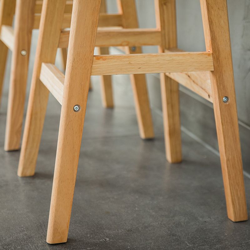 Modern Backrest Armless Counter Stool Wood Dessert Shop Bar Stool with Cushion and Pedal Clearhalo 'Bar Furniture' 'Bar Stools' 'bar_stools' 'furn' 'furn_bar_stools' 'furniture_bar_stools' 'Kitchen & Dining Furniture' 'kitchen&dining_furn' 'kitchen' 'kitchen_furn' Furniture' 1200x1200_e0e87ed7-7934-4c86-b681-ab6dc399ec8a