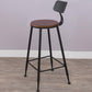 Juego de comedor de Pub con caballete Industrial, juego de mesa de Bar rectangular de madera maciza de 1/2/5 piezas
