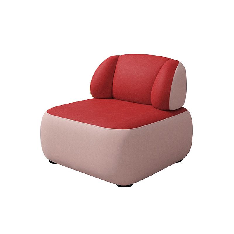 Vaste rug armloos met stoffen stoel stof slaapkamer lapwerk accentstoel