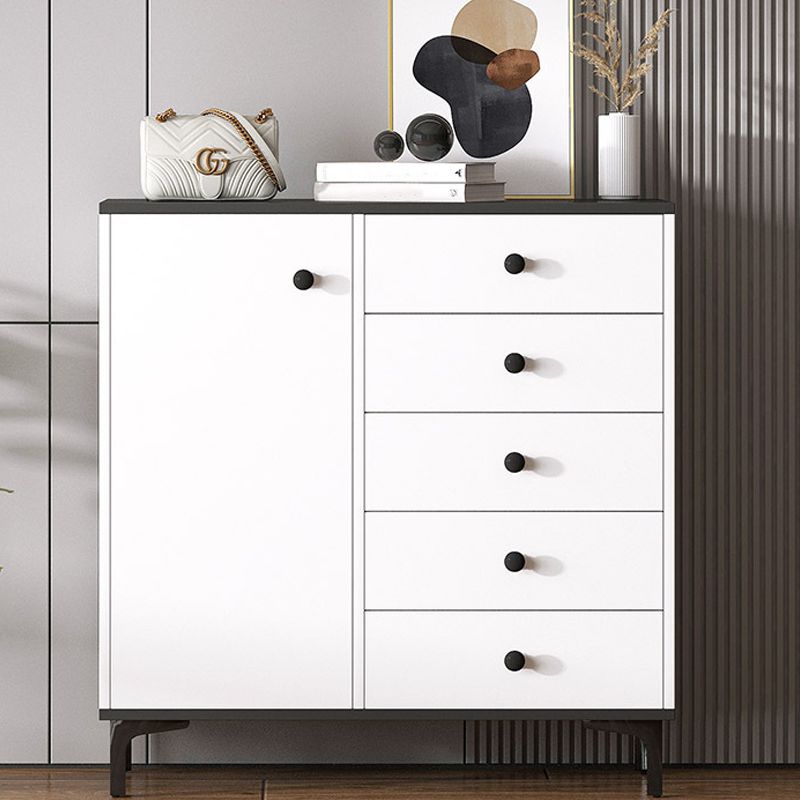 Modern White Storage Chest Dresser Wood Combo Dresser with Drawers and Doors Clearhalo 'Bedroom Furniture' 'Dressers & Chests' 'dressers_chests' 'furn' 'furn_dressers_chests' 'Furniture' 1200x1200_e0eb9264-2c21-414c-9514-29c06cab8f26