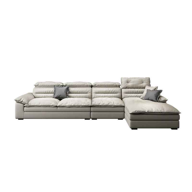 Square Arm Cushion Back Contemporary Removable Cushions Sofa & Chaise Clearhalo 'furn' 'furn_sectionals' 'Furniture' 'furniture_sectionals' 'kitchen' 'kitchen_sectionals' 'Living Room Furniture' 'Sectionals' 1200x1200_e0ed07e7-de29-4fe8-8a31-15e02025122a