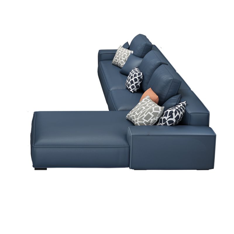 Moderne faux leer losse achterbank met chaise square arm bank - 70.87 "d