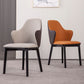 Faux Leather Dining Chairs Wingback Side Chair with Metal Base Clearhalo 'Dining Chairs' 'Dining Tables & Seating' 'dining_chair' 'furn' 'furn_dining_chair' 'Furniture' 'Kitchen & Dining Furniture' 1200x1200_e0f0b6a5-d629-48ff-b958-054ba97c0e3f