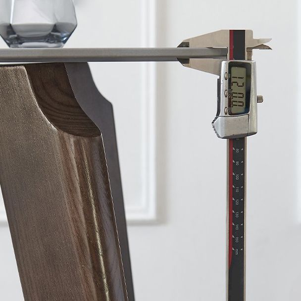 Mid-Century Modern Rectangle Table Grey Sintered Stone Table with 4 Ash Solid Wood Legs Clearhalo ' dining_table' 'Dining Tables & Seating' 'Dining Tables' 'furn' 'furn_dining_table' 'Furniture' 'furniture_dining_table' 'Kitchen & Dining Furniture' 'kitchen&dining_furn' 'kitchen' 'kitchen_dining_table' 1200x1200_e0f1710d-c266-4fdc-b408-7875441ebfa0