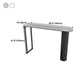 Nordic Rectangle Bar Counter Table Sintered Stone Dining Table for Kitchen with Metal Legs Clearhalo 'Bar Furniture' 'Bar Tables' 'bar_tables' 'Furniture' 'furniture_bar_tables' 'Kitchen & Dining Furniture' 1200x1200_e0f44bc8-bc49-4e26-bb87-ffbea9778037