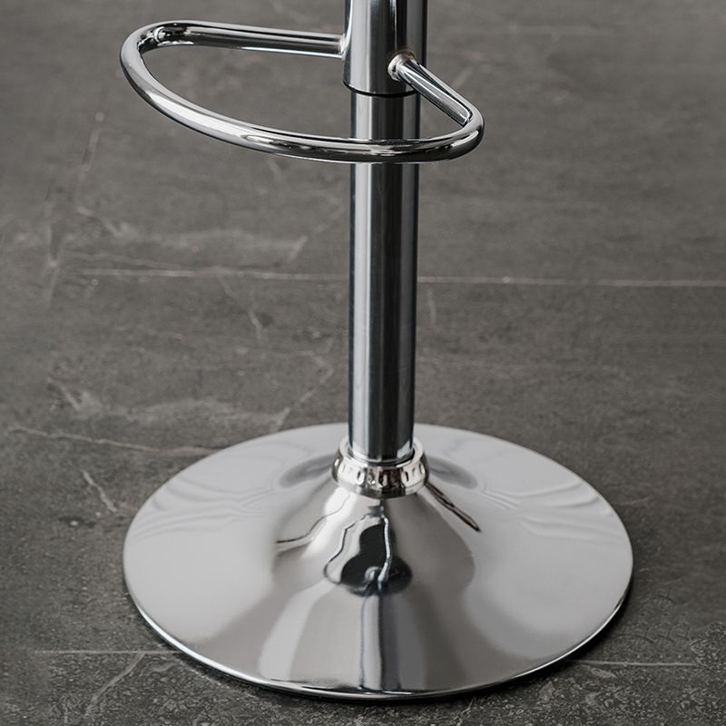 Industrial Backrest Armless Counter Stool Iron Cafe Bar Stool with Adjustable Cushion Clearhalo 'Bar Furniture' 'Bar Stools' 'bar_stools' 'furn' 'furn_bar_stools' 'Furniture' 'Kitchen & Dining Furniture' 1200x1200_e0f4c3ae-acbf-41a1-b4d3-ad2645275403