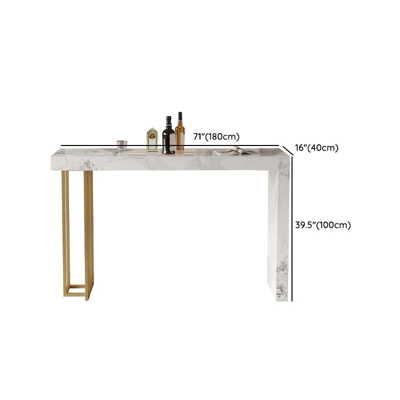 Gesinterde stenen bistro-bartafel Rechthoekige bartafel voor woonkamer