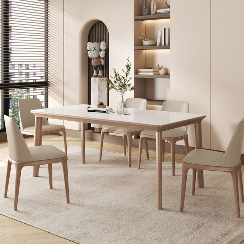 Contemporary Furniture Rectangle Stone Dining Room Table for Kitchen Clearhalo 'Dining Tables & Seating' 'Dining Tables' 'dining_table' 'furn' 'furn_dining_table' 'Furniture' 'Kitchen & Dining Furniture' 1200x1200_e0f87e6d-11db-46bb-8e97-dd9bea935011