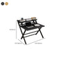Rectangular Folding Home Writing Desk Trestle Steel Base Office Desk Clearhalo 'furn' 'furn_office_desk' 'Furniture' 'Office Desks' 'Office Furniture' 'office_desk' 1200x1200_e0f8a514-7016-457d-ad40-4b3c85aec6a4