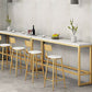 Contemporary Stone Top Bar Counter Rectangle Bar Counter with Trestle Base Clearhalo 'Bar Furniture' 'Bar Tables' 'bar_tables' 'furn' 'furn_bar_tables' 'Furniture' 'furniture_bar_tables' 'Kitchen & Dining Furniture' 1200x1200_e0fe1110-4de9-4bbc-b2ec-f3099e447514