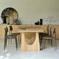 Wood Dining Table Traditional Luxury Dining Table with Sled Base