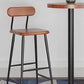 Taburetes modernos de altura para mostrador Taburete de bar para mostrador de madera maciza y metal