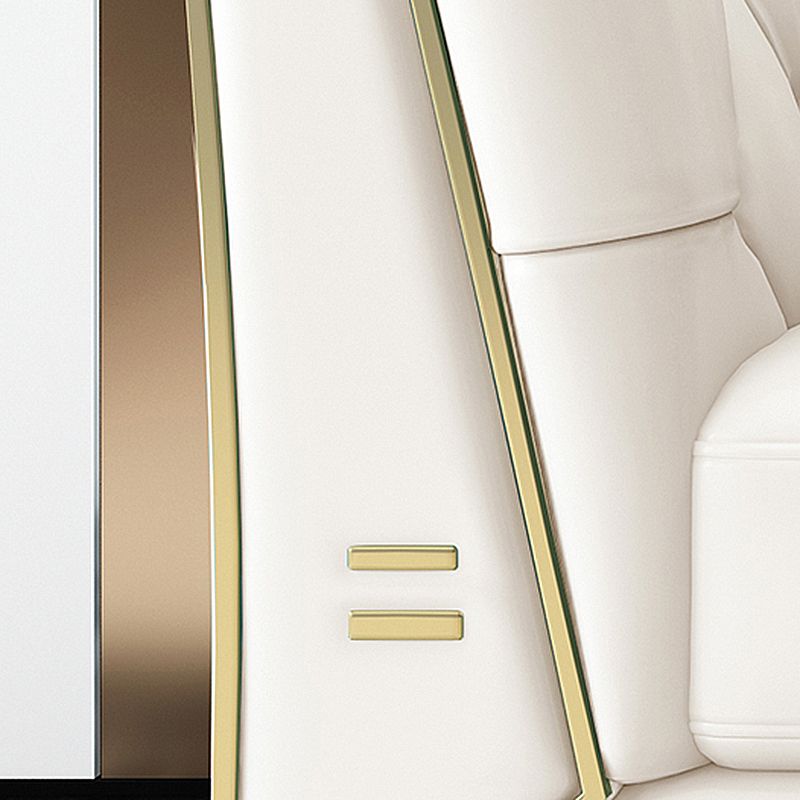 28,7 "H H 3 places en cuir faux en cuir tufté SANGE ARME POUR LE SOIR