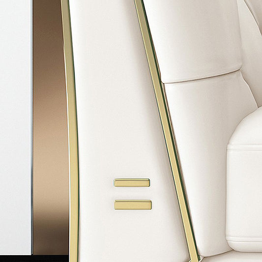 28,7 "H 3-Sitzer Kunstleder Tuxedo Armsofa für Wohnzimmer