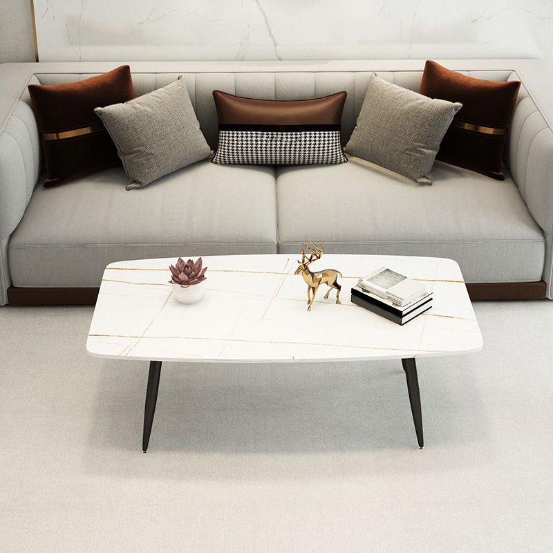 Rectangle Slate Coffee Table Glam 4 Legs Coffee Cocktail Table Clearhalo 'Coffee & Accent Tables' 'Coffee Tables' 'coffee_tables' 'furn' 'furn_coffee_tables' 'Furniture' 'Living Room Furniture' 1200x1200_e101862b-6007-4498-83b4-c8ca554d65bb
