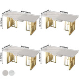 Metal Traditional Luxury Rectangle Indoor Table Sintered Stone Table for Kitchen and Dining Room Clearhalo ' dining_table' 'Dining Tables & Seating' 'Dining Tables' 'furn' 'furn_dining_table' 'Furniture' 'furniture_dining_table' 'Kitchen & Dining Furniture' 'kitchen&dining_furn' 'kitchen' 'kitchen_dining_table' 1200x1200_e101975a-ccff-45ae-acef-43b70f2a0687