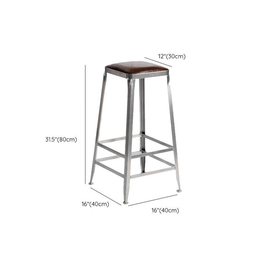 Sgabelli da barra da banco di ferro industriale per interno