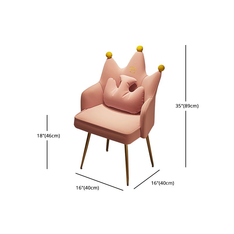 Upholstered Computer Desk Chair with Padded Arms Modern Velvet Parsons Office Chair Clearhalo 'Furniture' 'furniture_office_chair' 'Office Chairs' 'Office Furniture' 'office_chair' 1200x1200_e105b501-2858-42da-b0a8-a5ff79a68f88