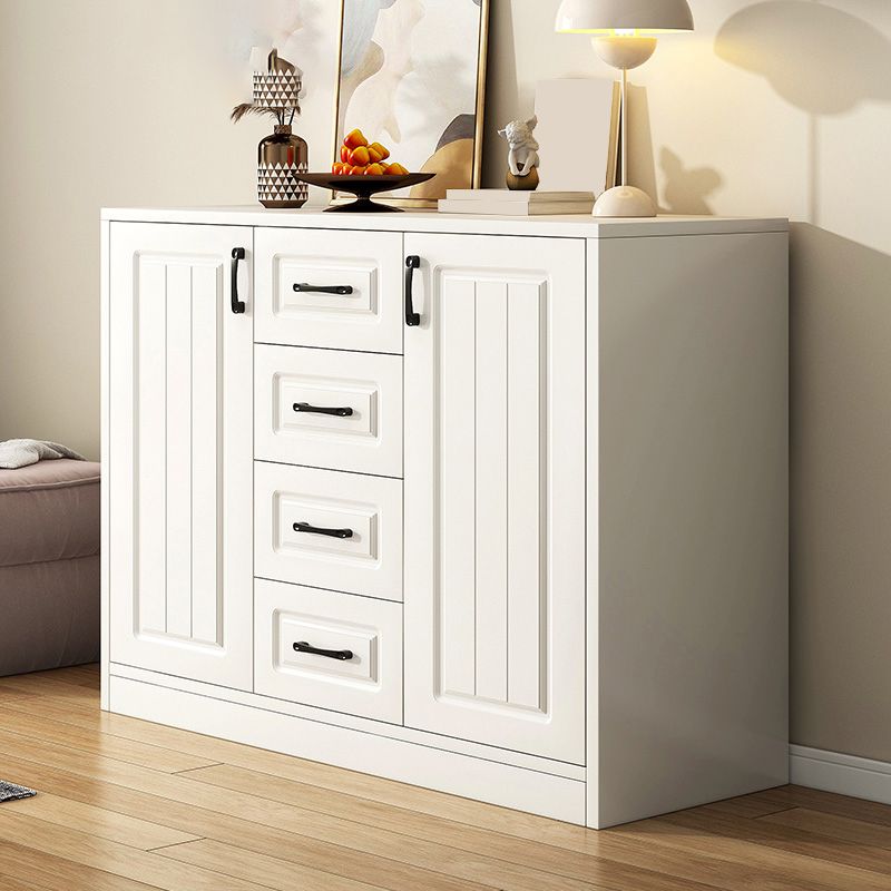 White Accent Cabinet Standard Rectangle Side Cabinet with Doors Clearhalo 'Cabinets & Chests' 'cabinets_chests' 'furn' 'furn_cabinets_chests' 'Furniture' 'Living Room Furniture' 1200x1200_e105d8df-60c9-492a-8481-76f16d08dac6