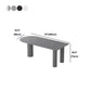 Simplicidad Forma gratuita Mesa de comedor Top de piedra sinterizada Base de hierro Desk Home Kitchen Kitchen
