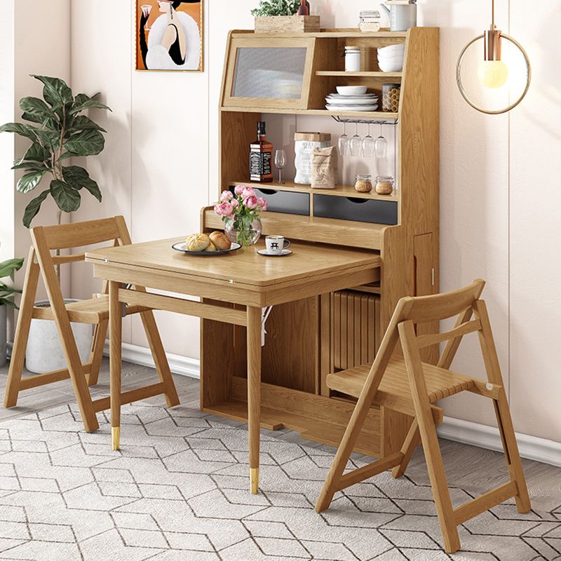 1/3/5 Pieces Modern Wooden Multi Purpose Dining Set for Home Clearhalo 'Dining Room Sets' 'Dining Tables & Seating' 'dining_room_set' 'furn' 'furn_dining_room_set' 'Furniture' 'Kitchen & Dining Furniture' 1200x1200_e10758c7-5cb3-4e14-a03d-e9081c3f4f64