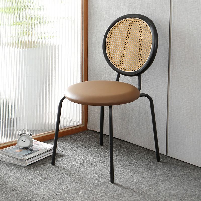 Contemporary Dining Side Chair PU Leather Stacking Side Chair Clearhalo 'Dining Chairs' 'Dining Tables & Seating' 'dining_chair' 'furn' 'furn_dining_chair' 'Furniture' 'Kitchen & Dining Furniture' 1200x1200_e107768b-aa16-4c53-bce1-f0a954fb8b03