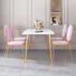 Gold Iron 4 Legs Dining Table Stone Center Top Traditional Luxury Dining Table Clearhalo 'Dining Tables & Seating' 'Dining Tables' 'dining_table' 'furn' 'furn_dining_table' 'Furniture' 'furniture_dining_table' 'Kitchen & Dining Furniture' 'kitchen' 'kitchen_dining_table' 1200x1200_e108bc79-ceab-4c7e-9974-e090bb4206d0