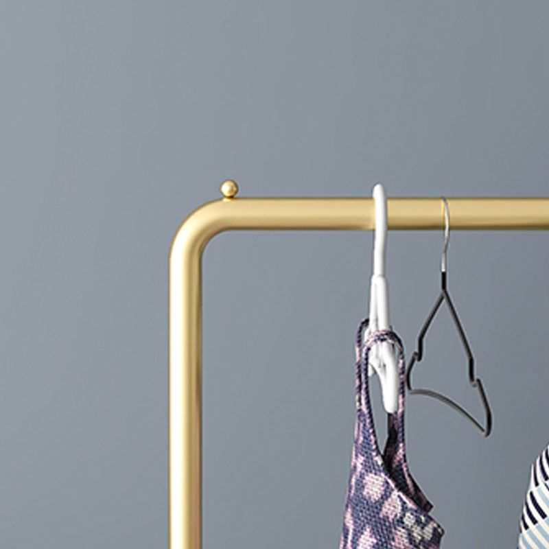 Estante de metal contemporáneo estante para colgar y ganchos