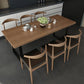 Industrial Style Solid Wood Top Dinette Set with Rectangle Shape Table Dining Room Set Clearhalo 'Dining Room Sets' 'Dining Tables & Seating' 'dining_room_set' 'furn' 'furn_dining_room_set' 'Furniture' 'furniture_dining_room_set' 'Kitchen & Dining Furniture' 'kitchen&dining_furn' 'kitchen' 1200x1200_e10a1791-a312-4c17-b4c0-002597321708