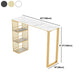 Glam Style Rectangle Bar Table Stone Fixed Bistro Bar Desk with Storage Clearhalo 'Bar Furniture' 'Bar Tables' 'bar_tables' 'furn' 'furn_bar_tables' 'Furniture' 'Kitchen & Dining Furniture' 1200x1200_e10b3ebd-3d47-461b-a379-62d227bf289c