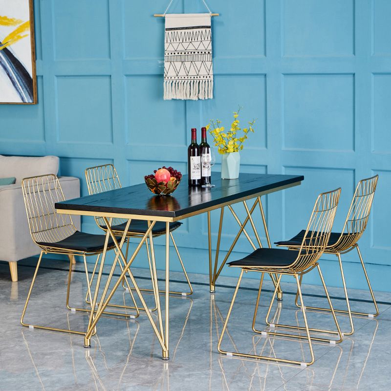 Traditionele luxe eettafel wit in marmer rechthoek eettafel voor keuken