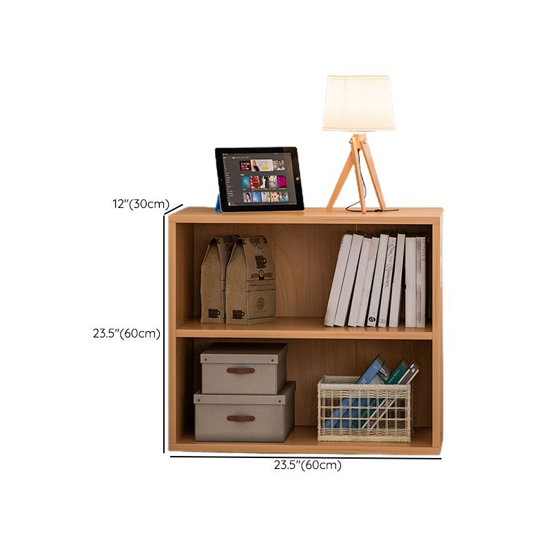 Closed Back Standard Bookcase Modern Engineered Wood Bookshelf