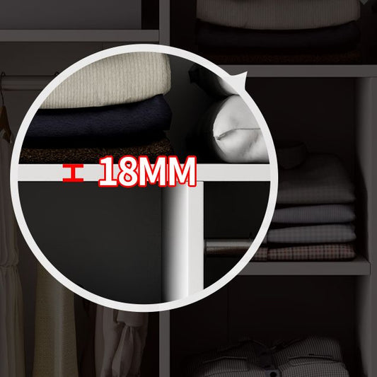 White Colour Wooden Wardrobe Soft Close Door Wardrobe Closet for Bedroom