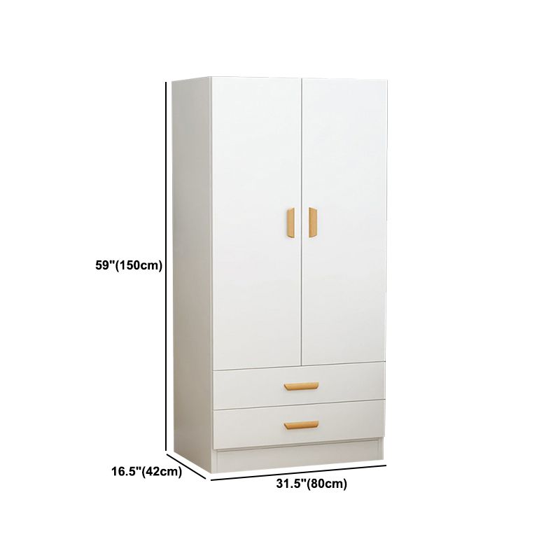 Eigentijdse stijl garderobe armoire houten garderobe kast voor slaapkamer