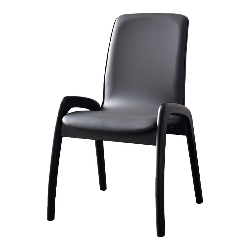 Modern Style Arm Chair Black Wood Legs Side Chair with Upholstered for Dining Room Clearhalo 'Dining Chairs' 'Dining Tables & Seating' 'dining_chair' 'furn' 'furn_dining_chair' 'Furniture' 'furniture_dining_chair' 'Kitchen & Dining Furniture' 1200x1200_e1148f50-e020-4190-a089-201b79b13426