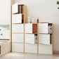 Modem Bookcase Engineered Wood Standard Bookshelf with Doors