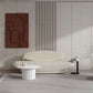 Dichiarazione di divano curvo in stile moderno di lana in beige